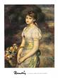 A Young Girl with Flowers