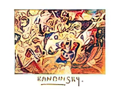 Study for Composition No. 7 (gold foil text)