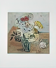 Japanese Vase with Roses and Anemones