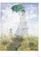 Woman with a Parasol - Madame Monet & Her Son, 1875