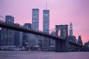 Brooklyn Bridge, Twin Towers, NYC, NY