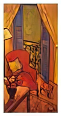 Interior with Red Chair