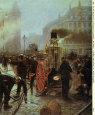 The Fire Brigade Turn Out in Kultorvet, Copenhagen