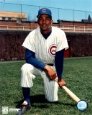 Billy Williams - Kneeling with bat ©Photofile