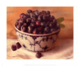Blueberries in Blue & White Bowl