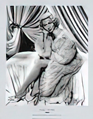 Lana Turner (silver metallic embellishment)