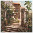 Courtyard with Flowers