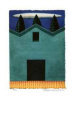 Turquoise Barn with White Cloud