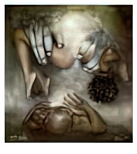 Day One, Creation of Woman (offset lithograph)