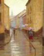 Late Evening Drizzle Scenic Streets & Roadways