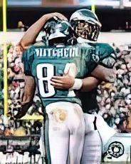 Freddie Mitchell & Donovan McNabb -Eagles NFC Division Playoff Game