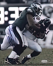 Jeremiah Trotter Tackle Vs. Falcons - Hand Signed Photograph