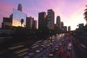 Harbor Freeway and Downtown, LA
