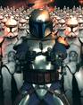 Jango Fett & Clone Troopers (oversized postcard)