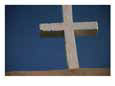 View of a Cross on the 18th-Century San Francisco De Asis Mission