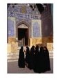 Women Wearing Full Chador Outside the Sheik Lotfollah Mosque, Esfahan, Iran