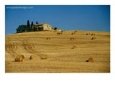 Hay Bales and Farm House Near Pienza, Pienza, Tuscany, Italy