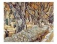 Road Menders in a Lane With Heavy Plane Trees