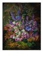 Painting of Blue Butterflies and Wildflowers Bugs & Insects Butterflies & Moths