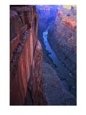 River Flowing at Base of Canyon