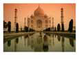 Taj Mahal and Reflecting Pool in Golden Light
