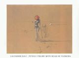 Female Figure with Head of Flowers Era 20th Century