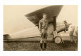 Charles Lindbergh and Plane