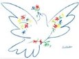Dove with Flowers