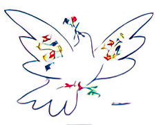 Dove of Peace - Blue
