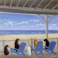 Dogs on Deck Chairs