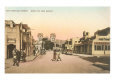 San Francisco Street, Cathedral, La Fonda, Santa Fe, New Mexico