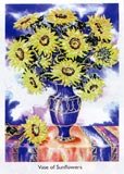 Vase of Sunflowers