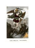 St. Michael the Archangel Fighting Dragon