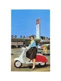 Woman on Scooter