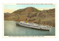 Ship in Culebra Cut, Panama Canal