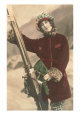 Lady with Skis SUBJECTS Costume & Fashion
