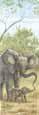 Mama Elephant with Baby Animals Elephants