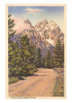 Glacier Covered Tetons, Wyoming