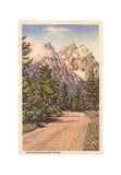 Glacier Covered Tetons, Wyoming