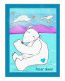 An arctic Polar Bear with a big heart