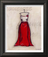 White and Red Gown