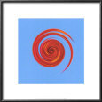 Whirl No. 3, Red on Sky Blue