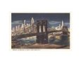 Brooklyn Bridge at Night,  New York City