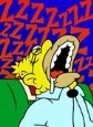 The Simpsons - Grandpa snoring