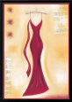 Red Evening Gown II SUBJECTS Costume & Fashion