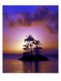 Small Island at Sunrise, South Pacific, HI