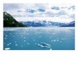 Hubbard Glacier & Pieces of Melting Ice in Glac
