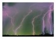 Lightning Bolts over City