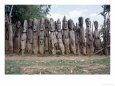 Konso memorial wood carvings, Ethiopia