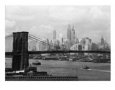 Manhattan Skyline And Brooklyn Bridge